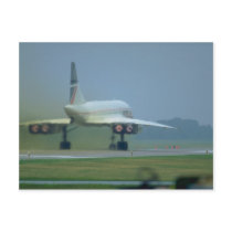 Concorde takes off, full afterburner post cards