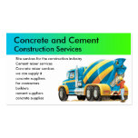 Concrete and Cement Mixer Business Card