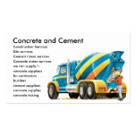 Concrete and Cement Mixer Business Card