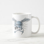 Concrete mixer blue-grey mug