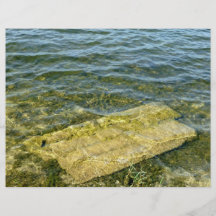 Concrete slab in pond full colour flyer
