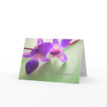 Condolence Card (purple orchids)