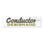 Conductor Designado Pegatina bumper stickers