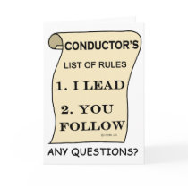 Conductor List Of Rules