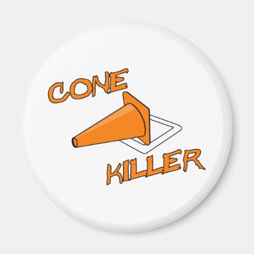 Cone Killer Refrigerator Magnet