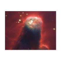 Cone Nebula NGC 2264 Taken by the Hubble Telescope Postcard