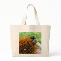 Coneflower & Eastern Carpenter Bee Items Tote Bag