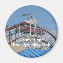 Coney Island Cyclone Fridge Magnets