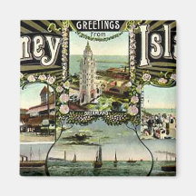 Coney Island Fridge Magnet