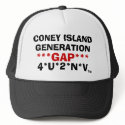 CONEY ISLAND, GENERATION, ***GAP***, 4*U*2*N*V, TM hats