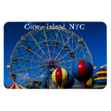 Coney Island New York City Photo Magnets
