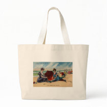 Coney Island NY 1909 Beach Scene Tote Bag