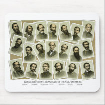 Confederate Commanders of The Civil War Mouse Pads