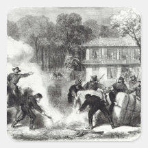 Confederate cotton burners near Memphis Stickers