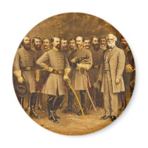 Confederate General Robert E. Lee and his Generals Fridge Magnet