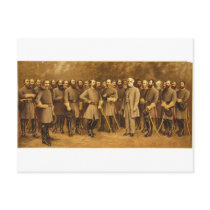 Confederate General Robert E. Lee and his Generals Postcard