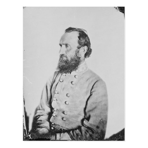 Confederate General Thomas J Stonewall Jackson Postcards