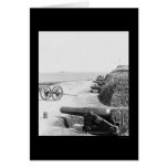 Confederate Gun Battery at Fort Johnson 1865 cards