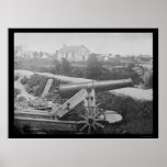 Confederate Naval Gun in Yorktown, VA 1862 posters