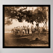 Confederate Soldiers & Guns in Charleston, SC 1863 Posters
