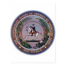 Confederate States of America Seal Postcards