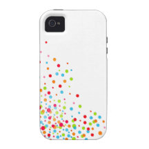 Confetti Celebration designer multicolor iPhone 4/4S Covers