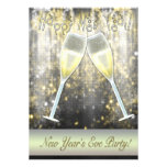 Confetti Champagne New Years Eve Party Invitations