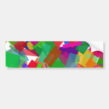 Confetti Multicolor Bumper Sticker