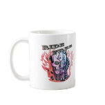 Confetti Pink Ride Free Skull Coffee Mugs