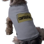 Confidential Folder With Paper Dog T-shirt