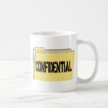 Confidential Folder With Paper Mug