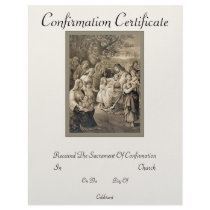 Confirmation Certificate Flyer Design