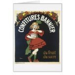 Confitures Bannier du Fruit du sucre Greeting Cards