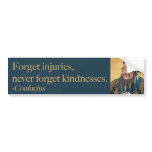Confucius - Kindness bumper stickers