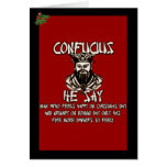 Confucius says Christmas cards
