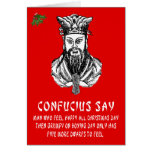 Confucius says Christmas cards