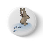 Confused Bear Pinback Buttons
