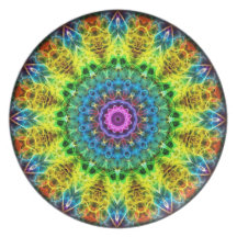 confused harmony kaleidoscope plate