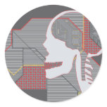 confused heart logicskull sticker