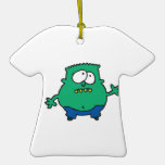 confused little green monster christmas ornaments