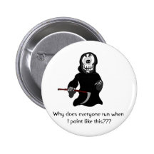 Confused Reaper... Pinback Button