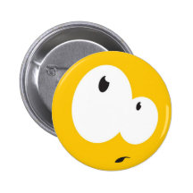 Confused Smile 2 Pinback Button