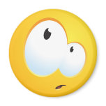 Confused Smile Fridge Magnets