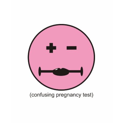 Confusing Pregnancy Test Tee Shirt by Skrimbles