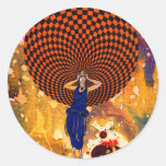 Confusion by Michael Moffa Round Stickers
