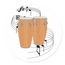 Conga Drums Sticker