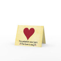 congatulations adoption card