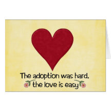 congatulations adoption card