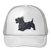 Congenial Scottie Trucker Hats
