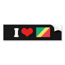 Congo 2 Flag Bumper Sticker